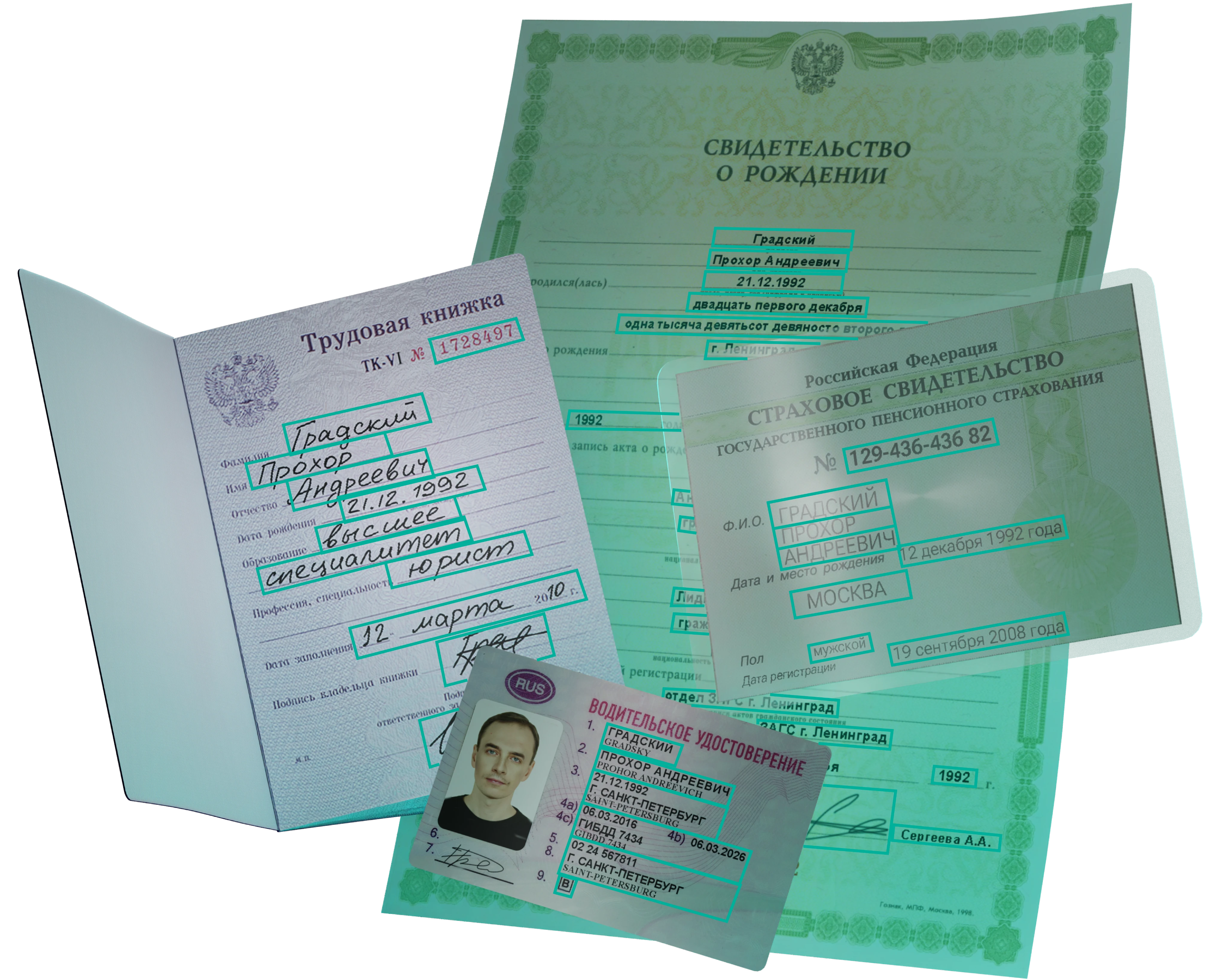 распознавание документов РФ